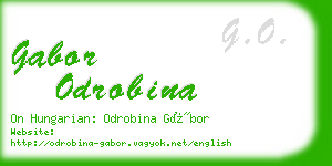 gabor odrobina business card